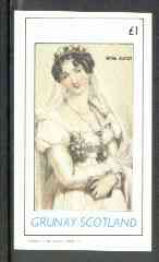 Grunay 1982 French Women (Mme Junot) imperf souvenir sheet (£1 value) unmounted mint, stamps on women     