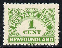 Newfoundland 1939 Postage Due 1c green perf 11 (SG D1a), stamps on , stamps on  kg6 , stamps on 