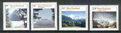 New Zealand 1973 Mountain Scenery set of 4 unmounted mint, SG 1037-40*, stamps on mountains, stamps on tourism