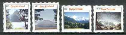 New Zealand 1973 Mountain Scenery set of 4 unmounted mint, SG 1037-40*, stamps on , stamps on  stamps on mountains, stamps on  stamps on tourism