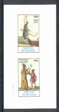 Grunay 1982 Cultures (Mohometan & Bowing Cotton) imperf  set of 2 values (40p & 60p) unmounted mint
