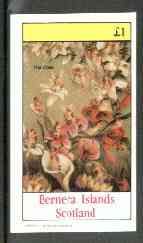 Bernera 1982 Lilies imperf souvenir sheet (Â£1 value) unmounted mint, stamps on , stamps on  stamps on flowers    lilies       fairies