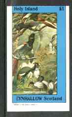 Eynhallow 1982 Birds #08 (Paradise Flycatchers) imperf souvenir sheet (Â£1 value) unmounted mint, stamps on birds