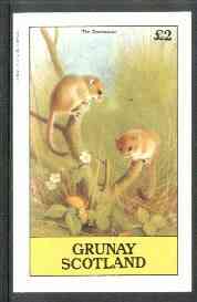 Grunay 1982 Mammals (Dormouse) imperf deluxe sheet (£2 value) unmounted mint, stamps on animals      mammals    dormouse