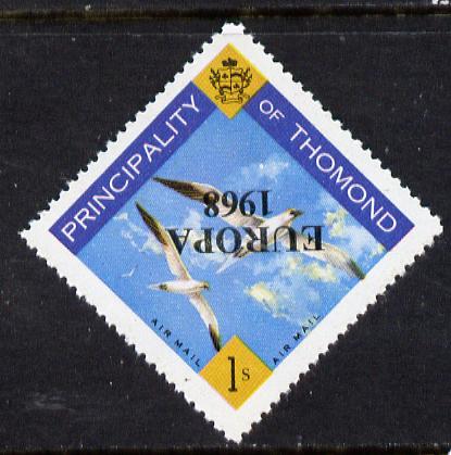 Thomond 1968 Sea Gulls 1s (Diamond shaped) with 'Europa 1968' overprint inverted unmounted mint, stamps on birds  europa  