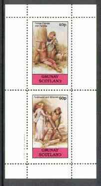 Grunay 1982 Shakespeare Characters (Perdita & Miranda) perf set of 2 unmounted mint, stamps on , stamps on  stamps on literature, stamps on  stamps on shakespeare