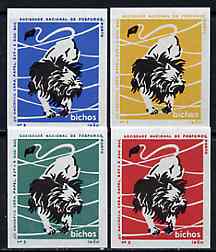 Match Box Labels - Lion from Portuguese Wildlife set with 4 diff background colours, fine unused condition (4 labels), stamps on , stamps on  stamps on animals    lion    cats