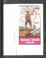 Bernera 1982 Juggler 40p (imperf single from Chinese Life sheetlet) unmounted mint, stamps on , stamps on  stamps on circus