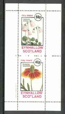 Eynhallow 1982 Flowers #14 (Soldanella &Rudbeckia) perf set of 2 values unmounted mint, stamps on flowers