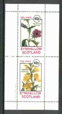 Eynhallow 1982 Flowers #16 (Nierembergia & Piptanthus) perf set of 2 values unmounted mint, stamps on , stamps on  stamps on flowers