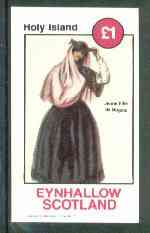Eynhallow 1982 Costumes #01 (Girl from Bogota) imperf souvenir sheet (£1 value) unmounted mint, stamps on costumes