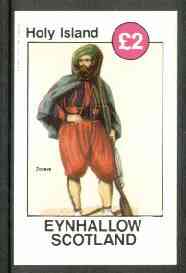 Eynhallow 1982 Costumes #02 (Algerian Zouave) imperf deluxe sheet (Â£2 value) unmounted mint, stamps on costumes