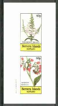 Bernera 1982 Flowers #18 (Dracocephalum & Symphytum) imperf  set of 2 values (40p & 60p) unmounted mint, stamps on flowers