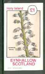 Eynhallow 1982 Flowers #21 (Lachenalia bicolor) imperf souvenir sheet (Â£1 value) unmounted mint, stamps on flowers