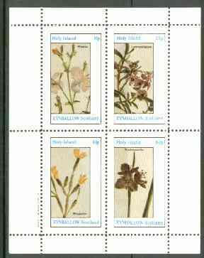 Eynhallow 1982 Flowers #23 (Rhexia, Lasiopetalum, Rhipsalis & Tradescantia) perf set of 4 values unmounted mint, stamps on flowers
