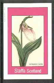 Staffa 1982 Flowers #27 (Cyrtopodium humile) imperf deluxe sheet (£2 value) unmounted mint, stamps on flowers    