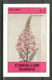 Eynhallow 1982 Flowers #24 (Aconitum anthora) imperf deluxe sheet (Â£2 value) unmounted mint, stamps on , stamps on  stamps on flowers