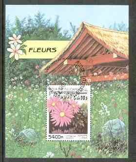 Cambodia 1998 Flowers perf m/sheet fine cds used, SG 1791, stamps on flowers
