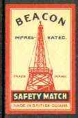 Match Box Labels - Beacon (Lighthouse) made in British Guiana, stamps on , stamps on  stamps on lighthouses