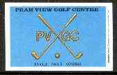 Match Box Labels -  Prah View Golf Centre (9 hole par 3 course) label very fine unused condition  (produced by Bouldens), stamps on , stamps on  stamps on golf