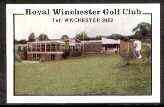 Match Box Labels - Royal Winchester Golf Club match box label in pristine condition, stamps on golf