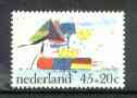 Netherlands 1976 Boat 45c + 20c from Child Welfare (Paintings) set, SG 1260 unmounted mint*, stamps on , stamps on  stamps on arts    ships    sailing