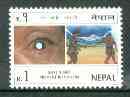 Nepal 1998 Cataract Awareness Campaign unmounted mint SG 683*, stamps on disabled, stamps on blind