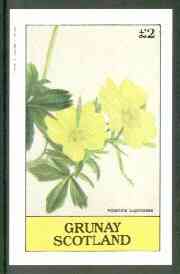 Grunay 1982 Flowers #10 (Potentilla lupinoides) imperf deluxe sheet (£2 value) unmounted mint, stamps on flowers