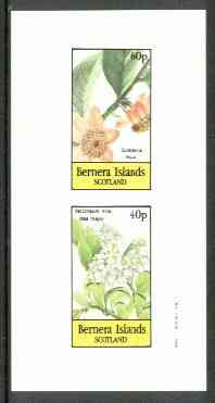 Bernera 1982 Flowers #19 (Guatteria & Vaccineum) imperf  set of 2 values (40p & 60p) unmounted mint, stamps on flowers