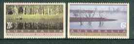 Australia 1992 Wetlands & Waterways set of 2 unmounted mint, SG 1319-20, stamps on rivers    lakes