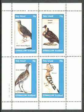 Eynhallow 1982 Birds #23 (Pigeon, Vulture, Bustard & Hoopoe) perf set of 4 values unmounted mint, stamps on birds, stamps on pigeons   