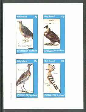 Eynhallow 1982 Birds #23 (Pigeon, Vulture, Bustard & Hoopoe) imperf set of 4 values unmounted mint, stamps on , stamps on  stamps on birds, stamps on pigeons   