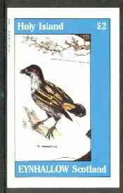 Eynhallow 1982 Birds #23 (Javanicus) imperf deluxe sheet (£2 value) unmounted mint, stamps on birds   