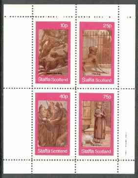 Staffa 1982 Victorian Tales (Dog, Kitten, etc) perf  set of 4 values unmounted mint, stamps on cats     dogs  