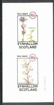 Eynhallow 1982 Flowers #26 (Campanula & Stylidium) imperf set of 2 values unmounted mint, stamps on flowers
