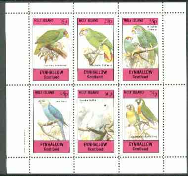 Eynhallow 1982 Parrots #02 perf set of 6 values unmounted mint