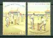 Australia 1992 Sheffield Shield Cricket Tournament set of 2 unmounted mint, SG 1381-82, stamps on , stamps on  stamps on sport, stamps on  stamps on cricket