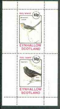 Eynhallow 1982 Birds #24 (Whiskered Fantail & Spectacle Bird) perf set of 2 values unmounted mint, stamps on birds   