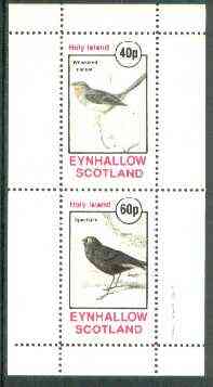 Eynhallow 1982 Birds #24 (Whiskered Fantail & Spectacle Bird) perf set of 2 values unmounted mint, stamps on birds