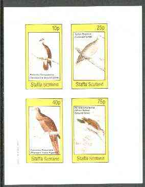 Staffa 1982 Pigeons & Doves imperf set of 4 values unmounted mint , stamps on , stamps on  stamps on birds, stamps on pigeons