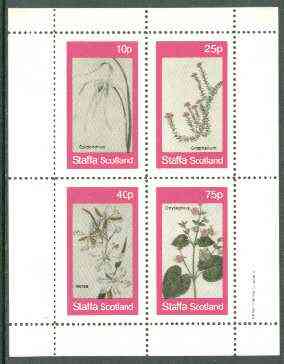 Staffa 1982 Flowers #29 (Morea, Oxybaphus, etc) perf set of 4 values unmounted mint, stamps on flowers    