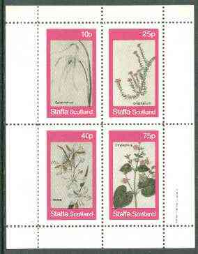 Staffa 1982 Flowers #29 (Morea, Oxybaphus, etc) perf set of 4 values unmounted mint, stamps on flowers