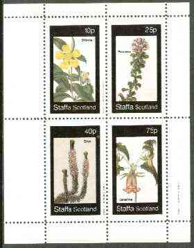 Staffa 1982 Flowers #31 (Dillenia, Psoralea, Erica & Canarina) perf set of 4 values unmounted mint, stamps on , stamps on  stamps on flowers    