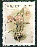 Guyana 1985-89 Orchids Series 2 plate 40 (Sanders' Reichenbachia) $10 unmounted mint, SG 2276*