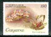 Guyana 1985-89 Orchids Series 1 plate 45 (Sanders Reichenbachia) 150c (with wmk) unmounted mint, SG 1769*, stamps on orchids, stamps on flowers