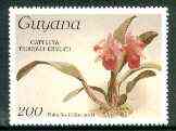 Guyana 1985-89 Orchids Series 1 plate 43 (Sanders' Reichenbachia) 200c (with wmk) unmounted mint, SG 1770*, stamps on , stamps on  stamps on orchids, stamps on  stamps on flowers