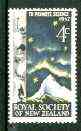 New Zealand 1967 Centenary of Royal Society 4c unmounted mint, SG 881*, stamps on , stamps on  stamps on weather, stamps on astronomy, stamps on crabs, stamps on mountains, stamps on microscopes