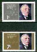 New Zealand 1971 Birth Centenary of Lord Rutherford (scientist) set of 2 unmounted mint, SG 970-71*, stamps on , stamps on  stamps on personalities, stamps on science, stamps on atomics, stamps on nobel