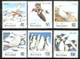 New Zealand 1990 Antarctic Birds set of 6 unmounted mint, SG 1573-78*, stamps on birds, stamps on penguins, stamps on polar