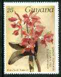 Guyana 1985-89 Orchids Series 2 plate 20 (Sanders Reichenbachia) 25c unmounted mint, SG 1916, stamps on orchids, stamps on flowers